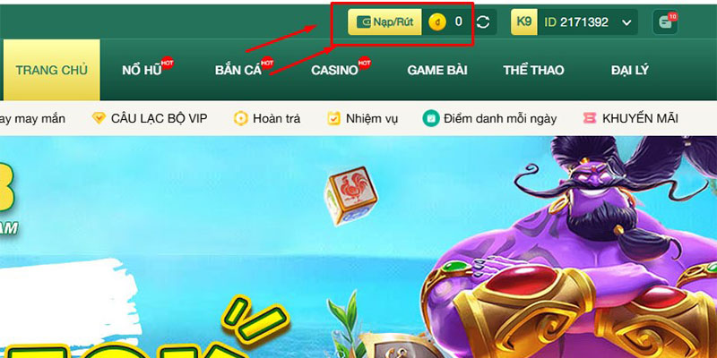 Điều kiện hội viên cần đáp ứng nếu muốn nạp tiền tại K8cc