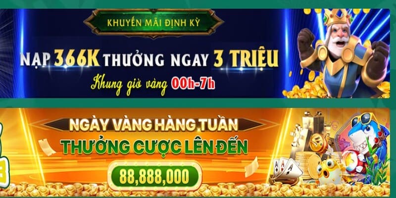 Thưởng ngày vàng mỗi tuần với số tiền lên đến 88,888,000