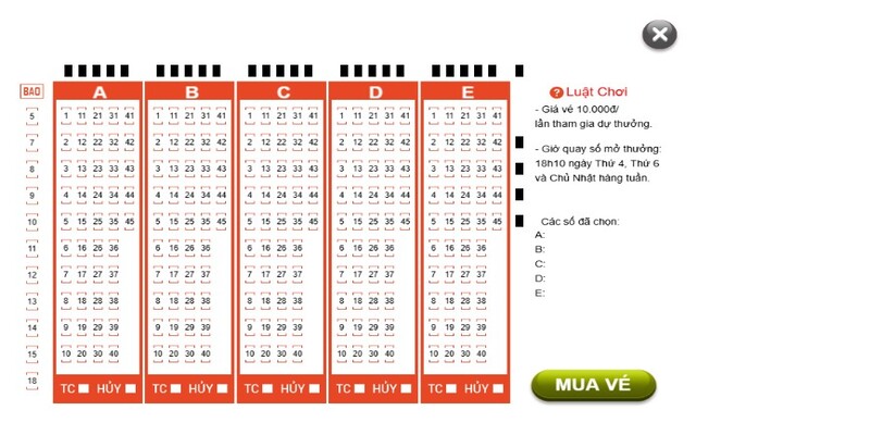 Mua vé số trực tuyến dễ dàng và nhanh chóng tại trang web